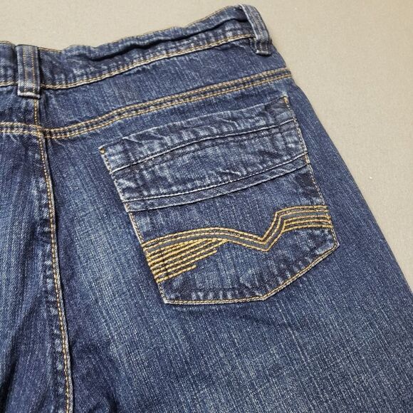 Suko men's fancy embroidered pocket straight leg jeans, size 34 blue - Picture 5 of 12